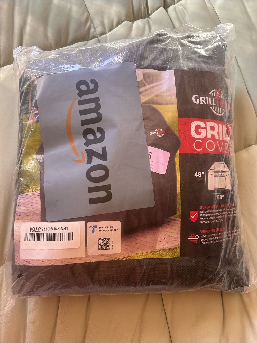 Brown Grill Cover - Heavy-Duty Weather Protection